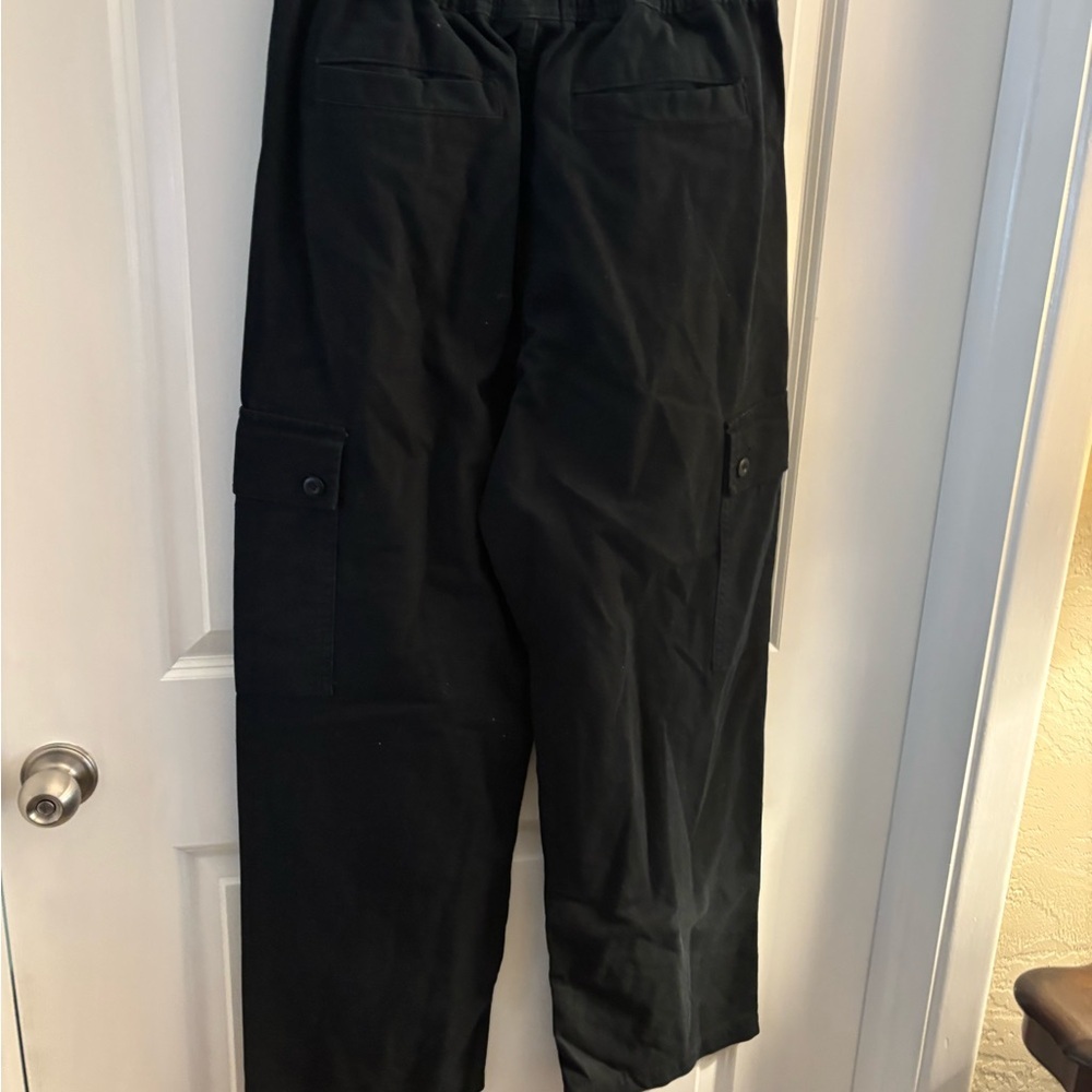 Men's Black Cargo Drawstring Pants By Original Use/ Sz Large NWT - Picture 10 of 12